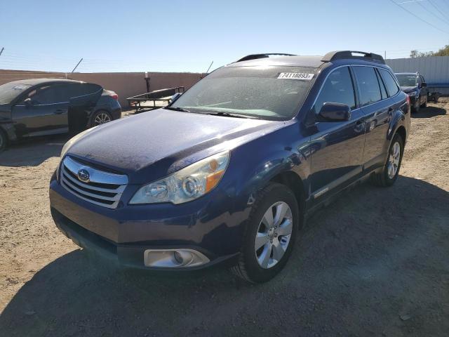 4S4BRCGC7B3375073 - 2011 SUBARU OUTBACK 2.5I PREMIUM BLUE photo 1