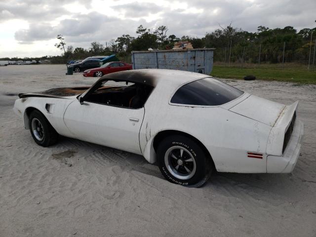 2W87W9N108214 - 1979 PONTIAC FIREBIRD WHITE photo 2