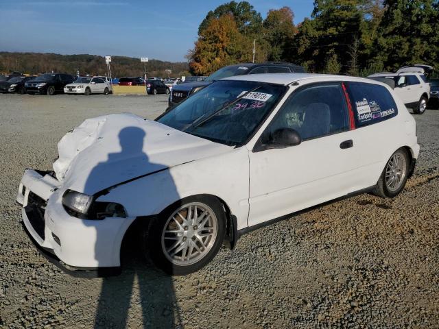 2HGEH2364NH552938 - 1992 HONDA CIVIC VX WHITE photo 1