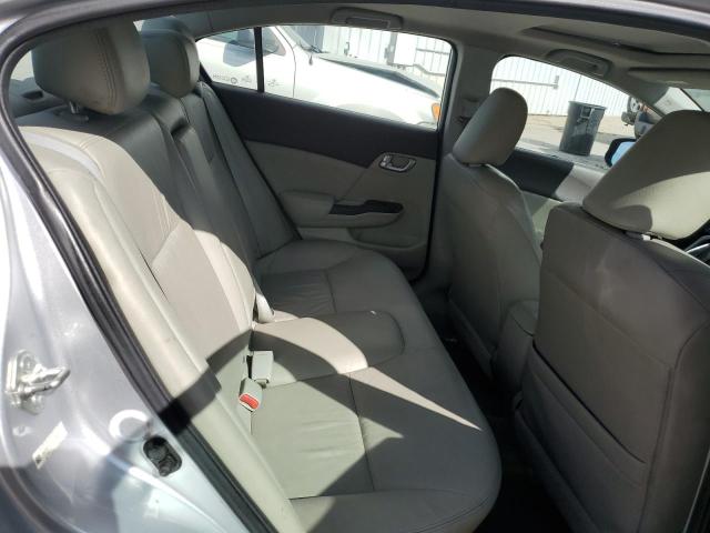 19XFB2F91CE337584 - 2012 HONDA CIVIC EXL ვერცხლისფერი ფოტო 10