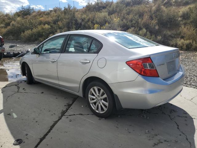 19XFB2F91CE337584 - 2012 HONDA CIVIC EXL ვერცხლისფერი ფოტო 2