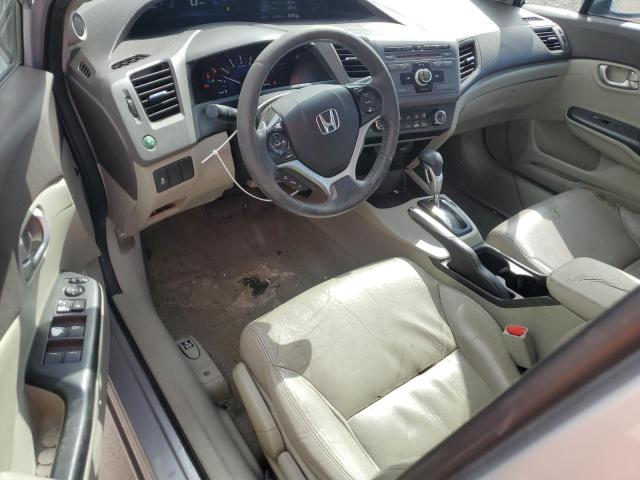 19XFB2F91CE337584 - 2012 HONDA CIVIC EXL ვერცხლისფერი ფოტო 8