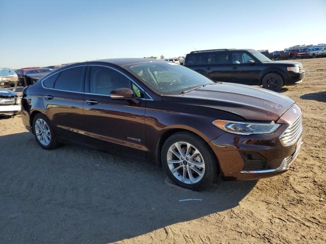 3FA6P0MU2KR137078 - 2019 FORD FUSION SEL MAROON photo 4