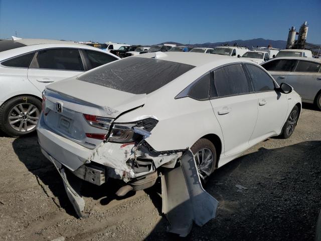 1HGCV3F17MA001714 - 2021 HONDA ACCORD HYBRID WHITE photo 3