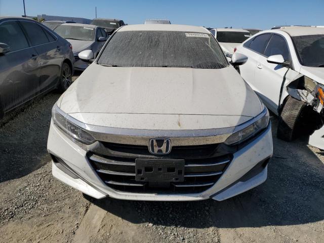 1HGCV3F17MA001714 - 2021 HONDA ACCORD HYBRID WHITE photo 5