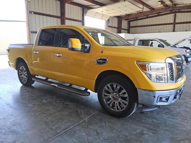 1N6AA1E54HN556240 - 2017 NISSAN TITAN SV YELLOW photo 4