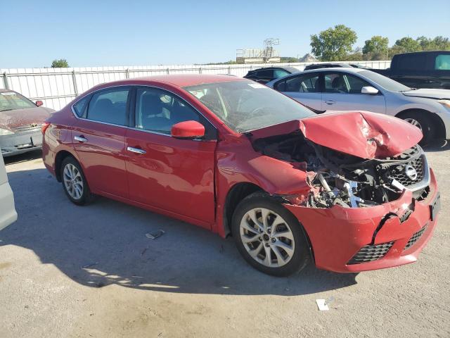 3N1AB7AP7JY207076 - 2018 NISSAN SENTRA S RED photo 4