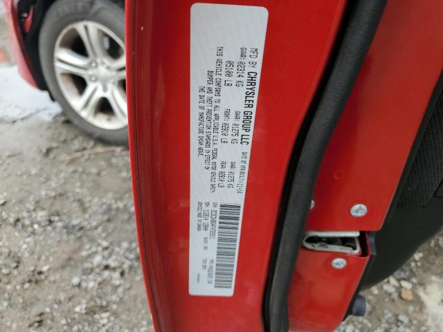 2C3CDXBG4FH729311 - 2015 DODGE CHARGER SE RED photo 12