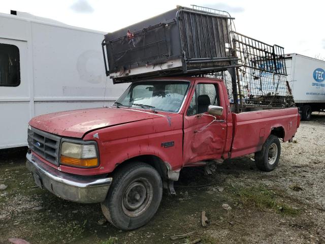 1FTHF25M3PNA93098 - 1993 FORD F250 RED photo 1