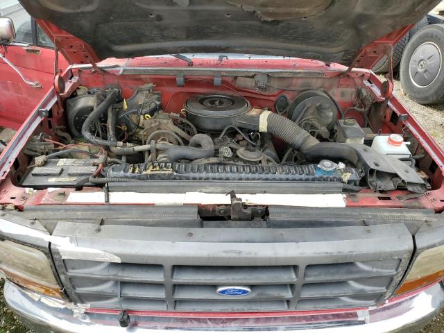 1FTHF25M3PNA93098 - 1993 FORD F250 RED photo 11