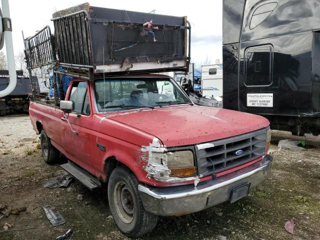 1FTHF25M3PNA93098 - 1993 FORD F250 RED photo 4