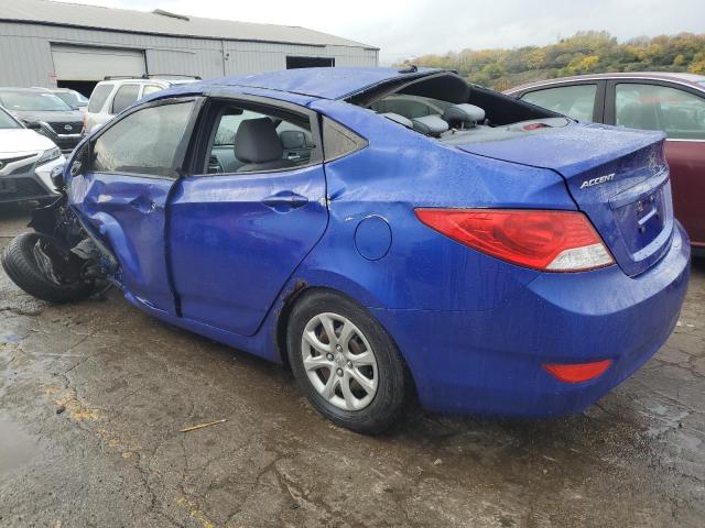 KMHCT4AEXEU688445 - 2014 HYUNDAI ACCENT GLS BLUE photo 2