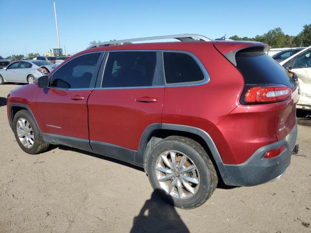 1C4PJMDB8FW718139 - 2015 JEEP CHEROKEE LIMITED RED photo 2