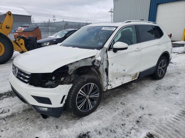 3VV4B7AX2JM005233 - 2018 VOLKSWAGEN TIGUAN SEL PREMIUM WHITE photo 1