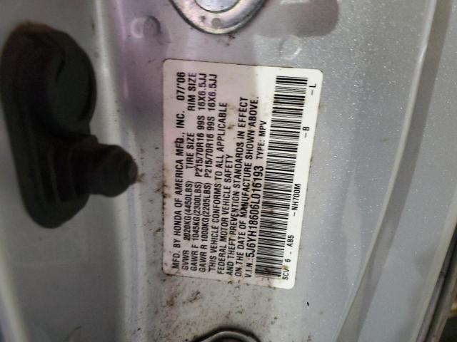 5J6YH18606L016193 - 2006 HONDA ELEMENT EX TWO TONE photo 12