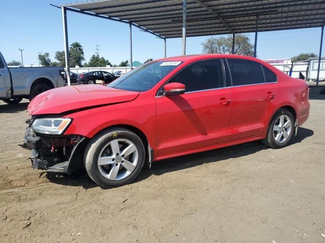 3VWLL7AJ5EM406670 - 2014 VOLKSWAGEN JETTA TDI RED photo 1