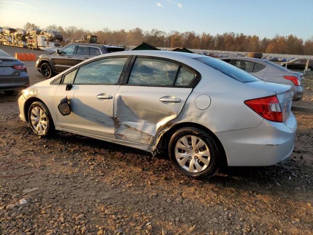 19XFB2F55CE014667 - 2012 HONDA CIVIC LX SILVER photo 2