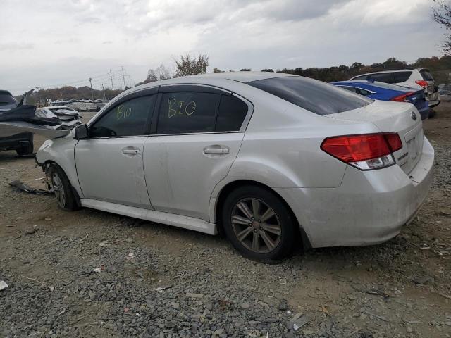 4S3BMBG69C3019068 - 2012 SUBARU LEGACY 2.5I PREMIUM WHITE photo 2