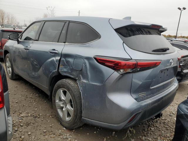 5TDZZRAH4MS052692 - 2021 TOYOTA HIGHLANDER L GRAY photo 2