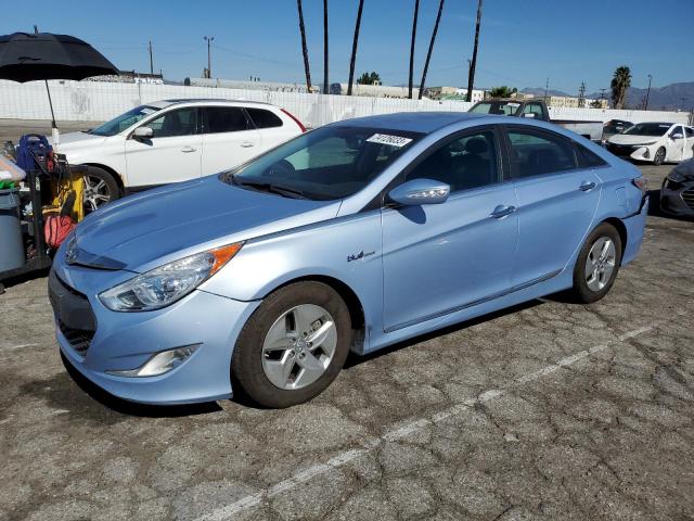 KMHEC4A44CA062520 - 2012 HYUNDAI SONATA HYBRID BLUE photo 1