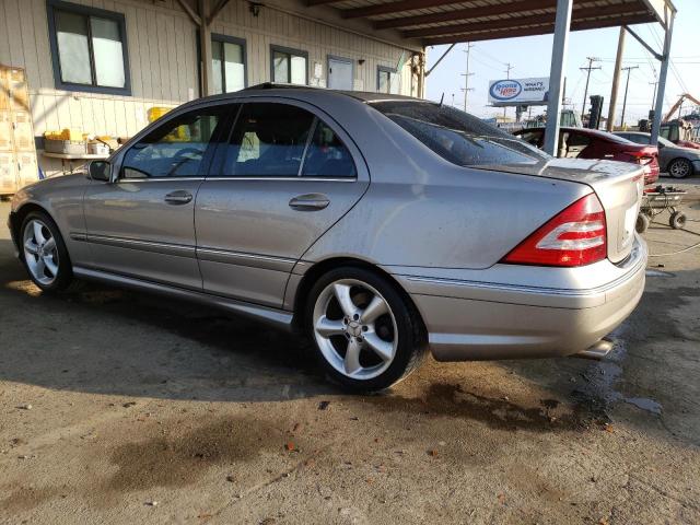 WDBRF40J25F658069 - 2005 MERCEDES-BENZ C 230K SPORT SEDAN SILVER photo 2