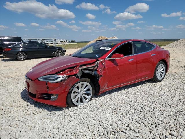 5YJSA1E25HF228580 - 2017 TESLA MODEL S RED photo 1