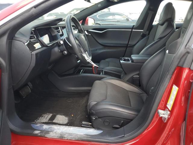 5YJSA1E25HF228580 - 2017 TESLA MODEL S RED photo 7