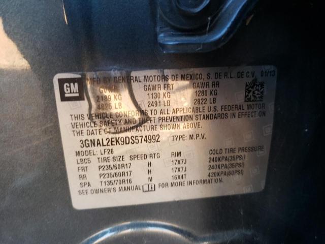 3GNAL2EK9DS574992 - 2013 CHEVROLET CAPTIVA LS 灰色 照片 12
