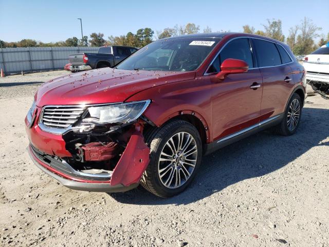 2LMTJ6LR5GBL50708 - 2016 LINCOLN MKX RESERVE BURGUNDY photo 1