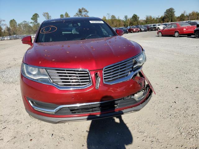 2LMTJ6LR5GBL50708 - 2016 LINCOLN MKX RESERVE BURGUNDY photo 5