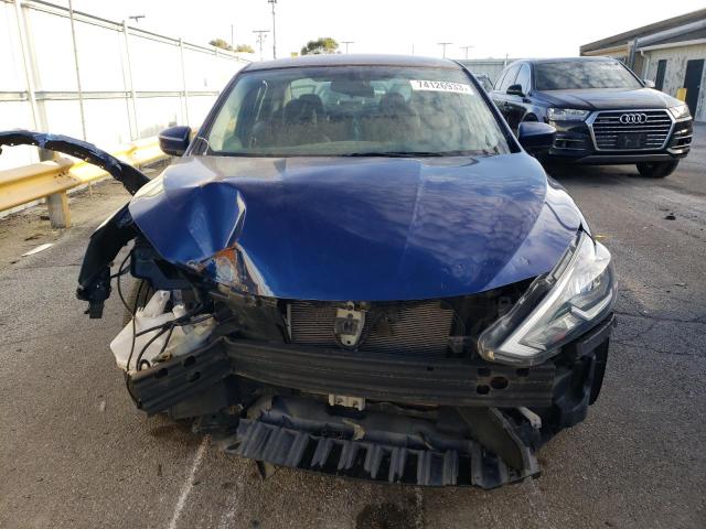 3N1AB7AP0HY406867 - 2017 NISSAN SENTRA S BLUE photo 5