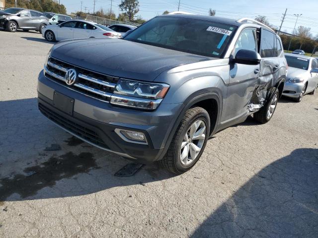 1V2MR2CA8KC505257 - 2019 VOLKSWAGEN ATLAS SEL GRAY photo 1