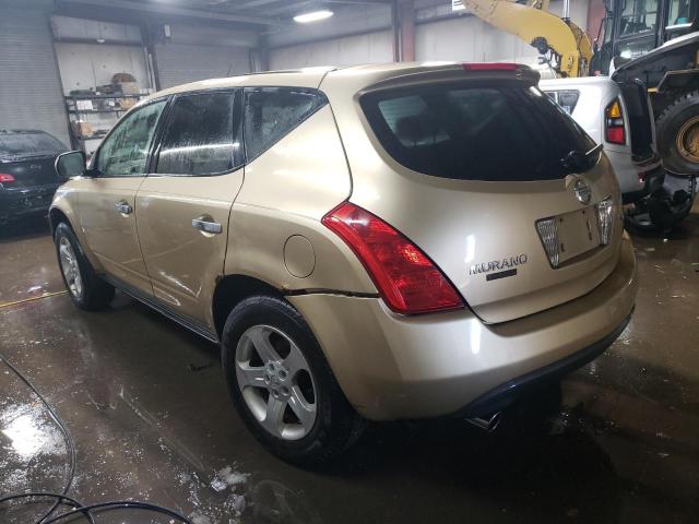 JN8AZ08T74W221787 - 2004 NISSAN MURANO SL TAN photo 2