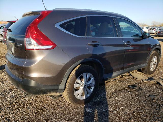 2HKRM4H79EH620604 - 2014 HONDA CR-V EXL GRAY photo 3