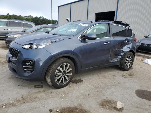 KNDPN3AC5J7303455 - 2018 KIA SPORTAGE EX BLUE photo 1