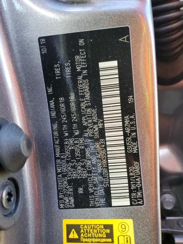 5TDJZRFHXKS567439 - 2019 TOYOTA HIGHLANDER SE GRAY photo 13