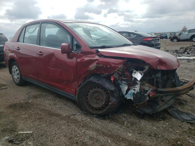 3N1BC11E57L435810 - 2007 NISSAN VERSA S RED photo 4