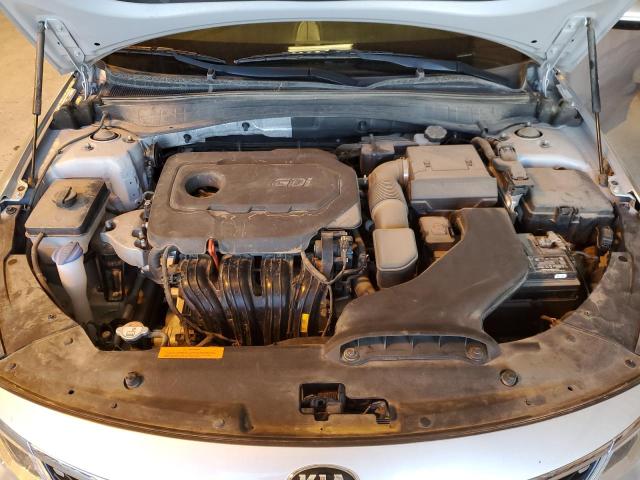 5XXGU4L30HG159756 - 2017 KIA OPTIMA EX SILVER photo 11