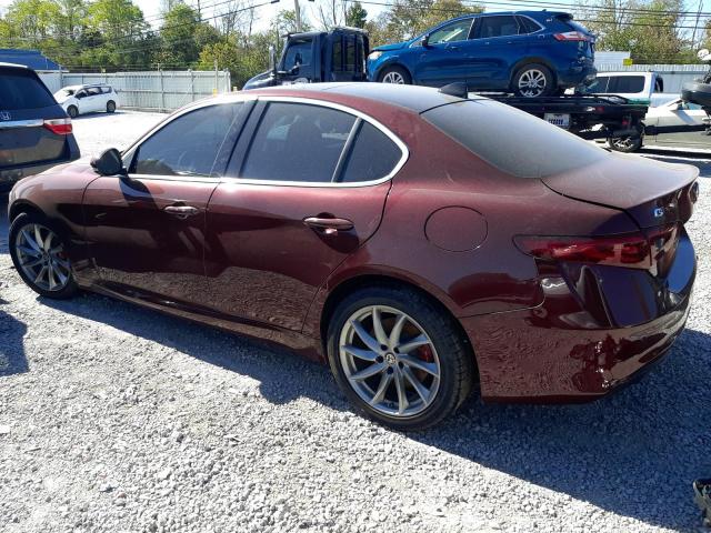 ZARFAEDN3H7558735 - 2017 ALFA ROMEO GIULIA Q4 栗色 照片 2