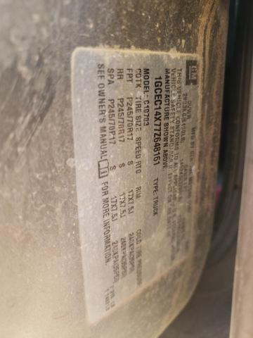 1GCEC14X77Z648161 - 2007 CHEVROLET SILVERADO C1500 CLASSIC SILVER photo 12