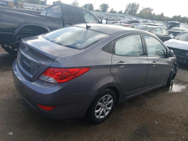 KMHCT4AE8EU658862 - 2014 HYUNDAI ACCENT GLS GRAY photo 3