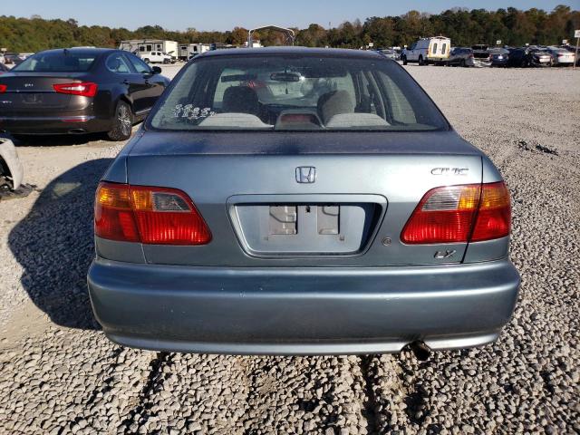 1HGEJ6672XL039709 - 1999 HONDA CIVIC LX BLUE photo 6