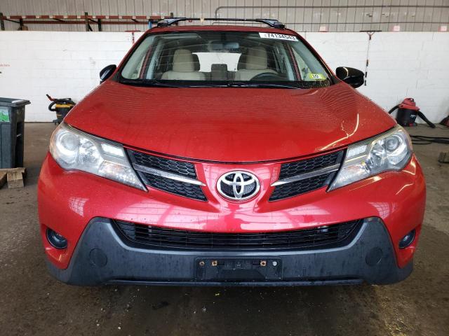 JTMBFREV7D5026216 - 2013 TOYOTA RAV4 LE RED photo 5