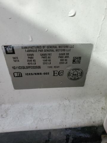 1G11C5SL5FF202606 - 2015 CHEVROLET MALIBU 1LT Ağ foto 13