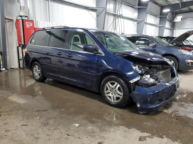 5FNRL38767B015941 - 2007 HONDA ODYSSEY EXL BLUE photo 4