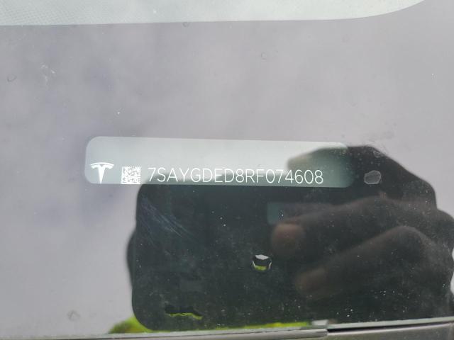 7SAYGDED8RF074608 - 2024 TESLA MODEL Y GRAY photo 13