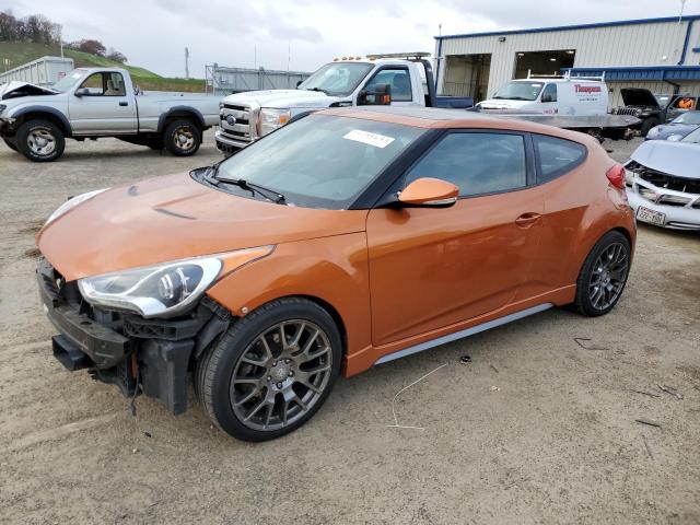 KMHTC6AE7DU112502 - 2013 HYUNDAI VELOSTER TURBO ORANGE photo 1