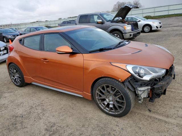 KMHTC6AE7DU112502 - 2013 HYUNDAI VELOSTER TURBO ORANGE photo 4