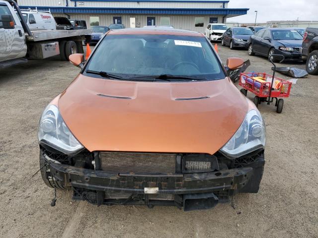 KMHTC6AE7DU112502 - 2013 HYUNDAI VELOSTER TURBO ORANGE photo 5