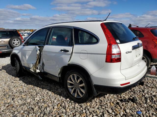 5J6RE4H35BL117969 - 2011 HONDA CR-V LX WHITE photo 2